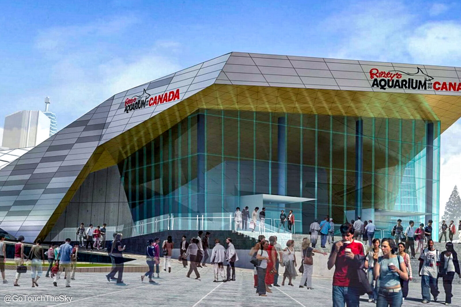 Ripley's Aquarium of Canada ในบริเวณใกล้เคียงกับซีเอ็นทาวเวอร์